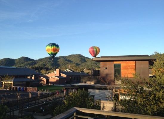 good morning view from balcony