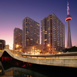 The CN Tower is steps from the hotel!