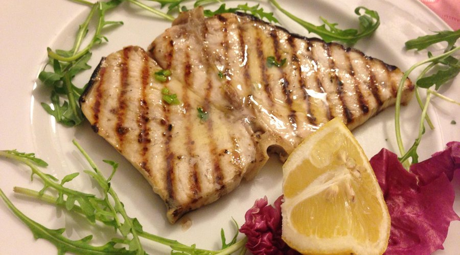 Swordfish steak. Healthy!