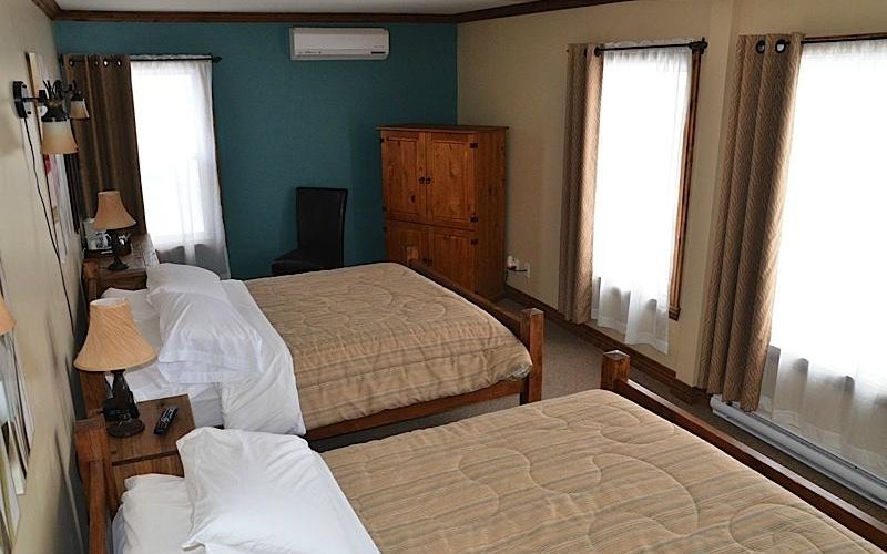 Chambre double à l'étage