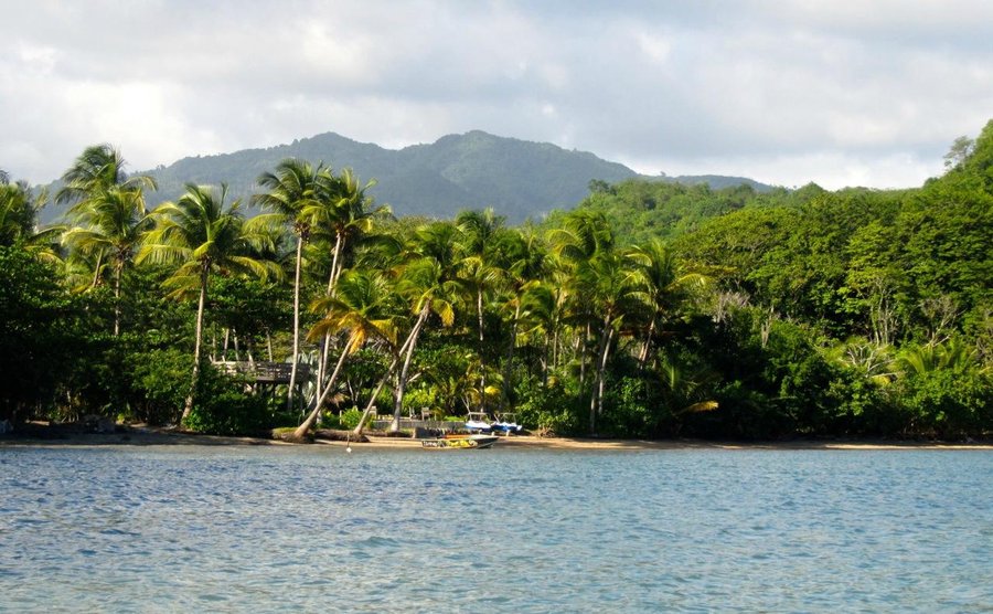 View of Petit Bacaye from the island