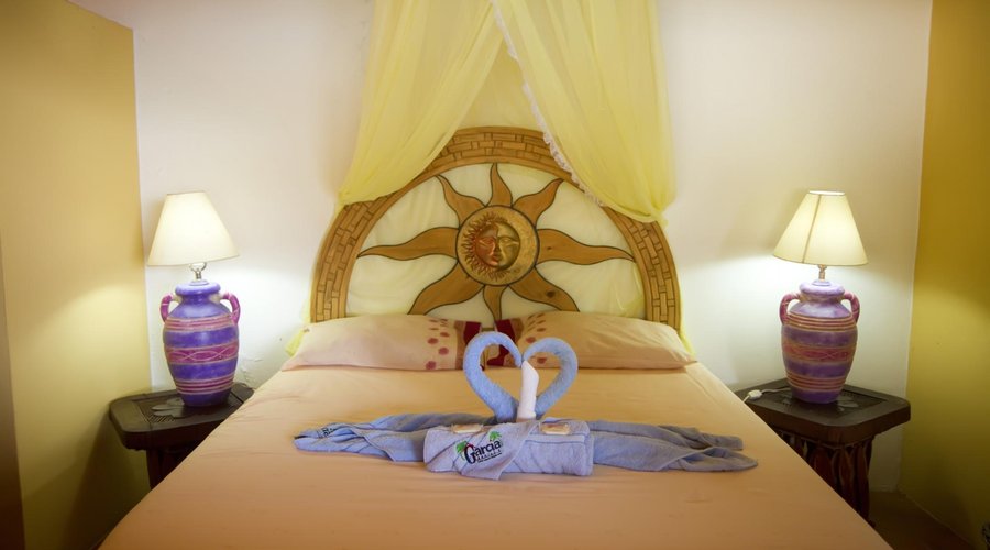 Large comfortable beds with netting