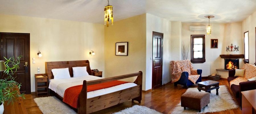 Junior suite with fireplace and jaccuzzi in the bathroom