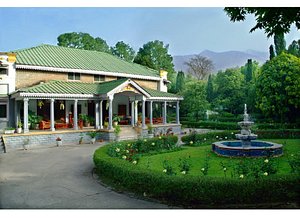 WelcomHeritage Taragarh Palace in Baijnath Tehsil, image may contain: Resort, Hotel, Plant, Villa