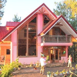 the little pink glass house at sagada green hills