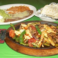 Dos Gorditos Fajitas- Steak, or Chicken for $10.99 or Combination for $11.99