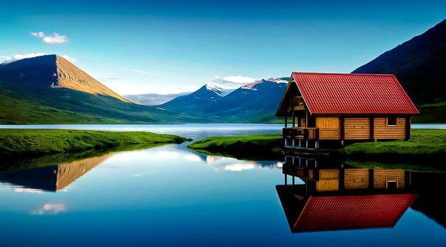 Cabin - view of Lake Ólafsfjörður