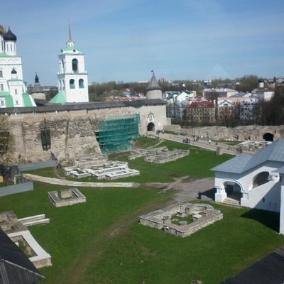 Кремль и город с высоты сторожевой башни