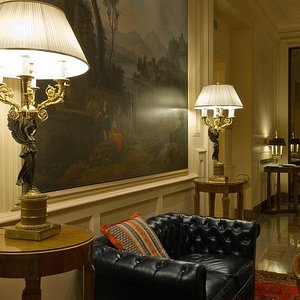 Grand Hotel Sitea in Turin, image may contain: Interior Design, Indoors, Loft, Furniture