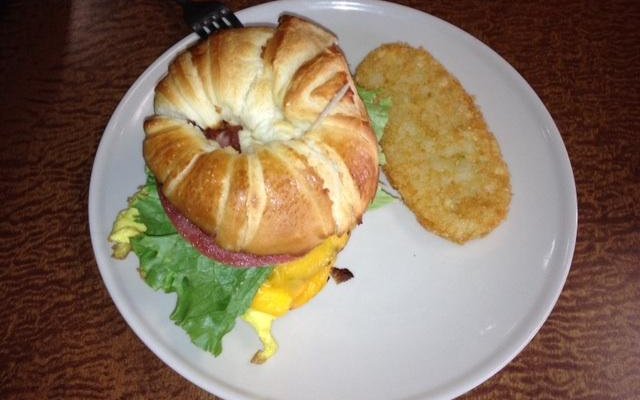 Breakfast croissant