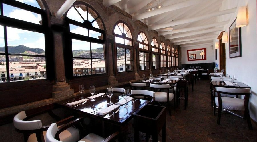 La terraza, excelente vista a la plaza de armas