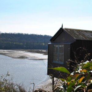 Laugharne ,Dylan Thomas' boat house