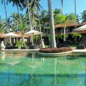 from the pool