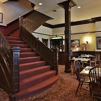 Original grand staircase circa 1892.