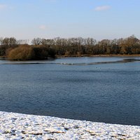 Barden Lake in winter