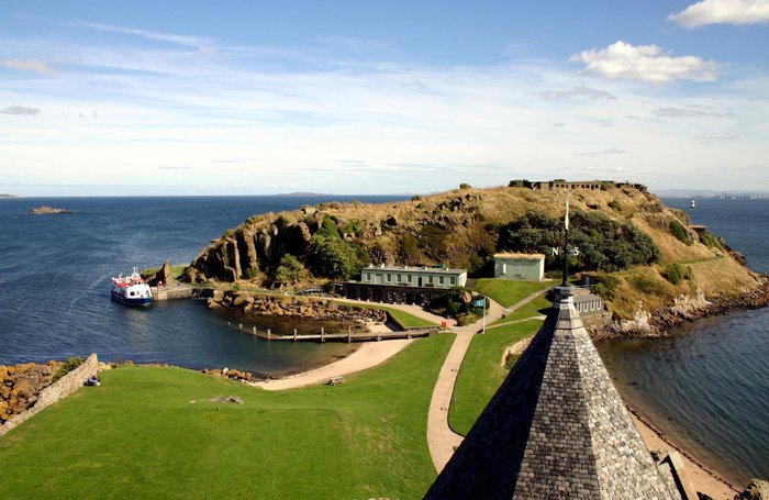 From Inchcolm Abbey tower looking East