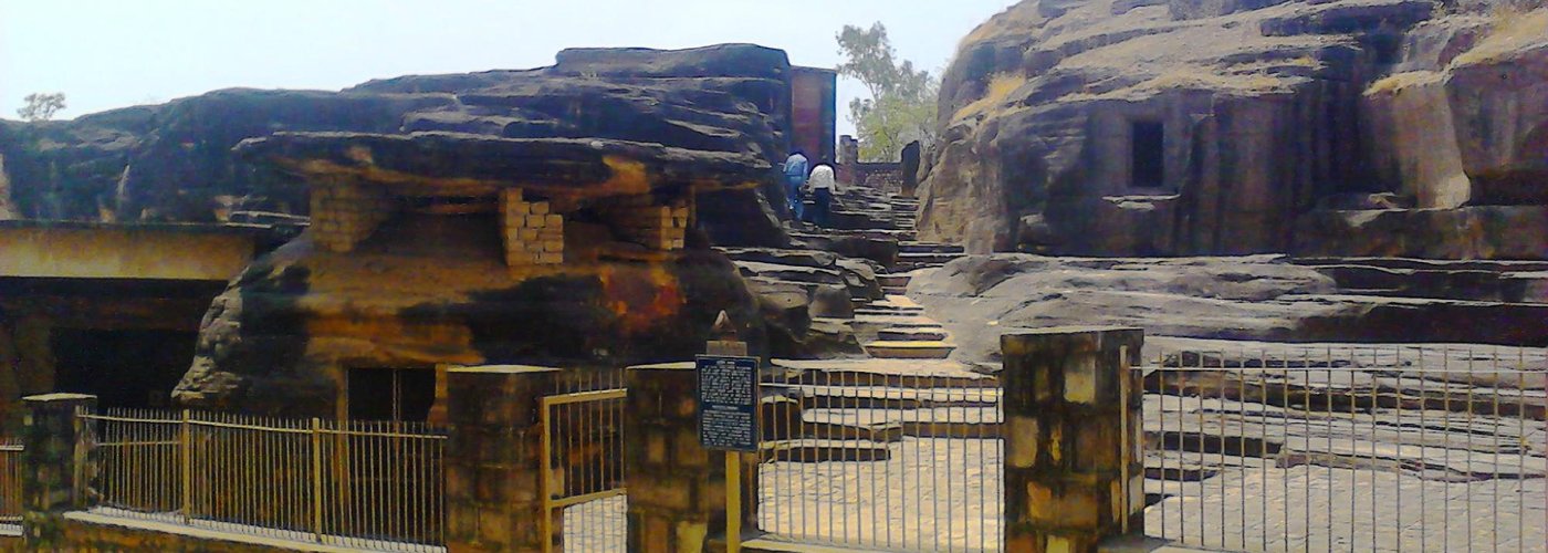 Entrance to the first cluster of caves