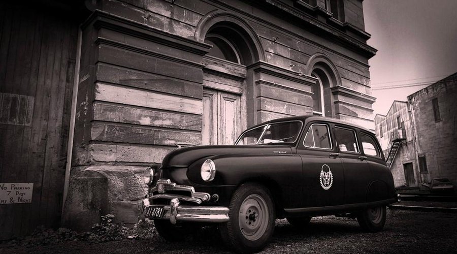 the HQ staff car
