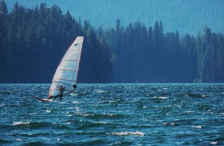 Windsurfing at Odell Lake
