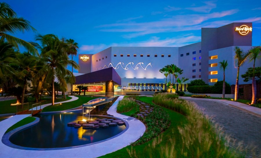 Entrance to Hard Rock Hotel Vallarta