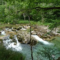 Uno de los rabiones del rio Dobra