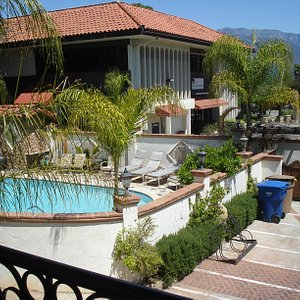 View on the pool area