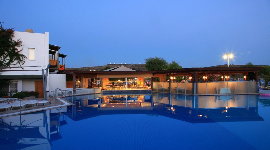 Pool sunset