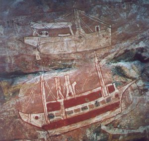 Aboriginal rock art - contact period