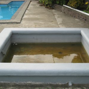 Spa pool .... needs a dash of chlorine