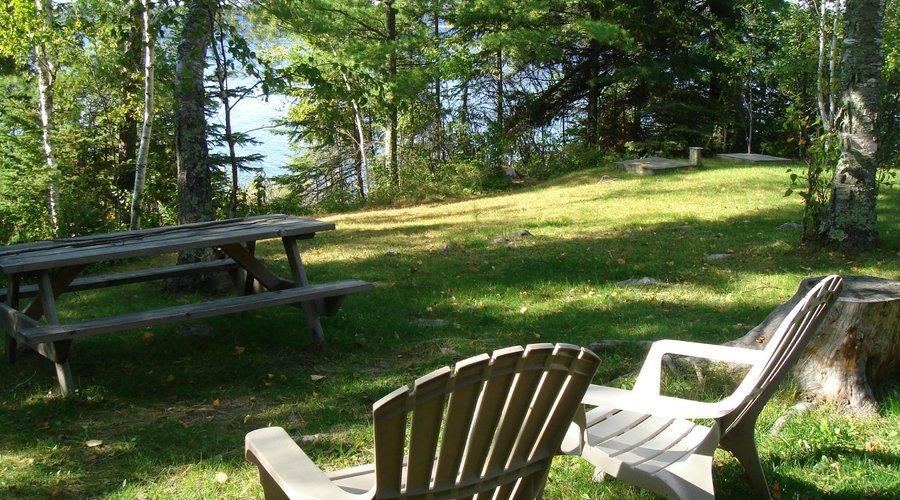 lawn by Heron cottage