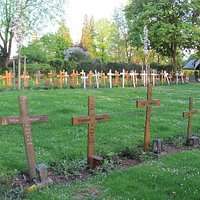 wooden crosses