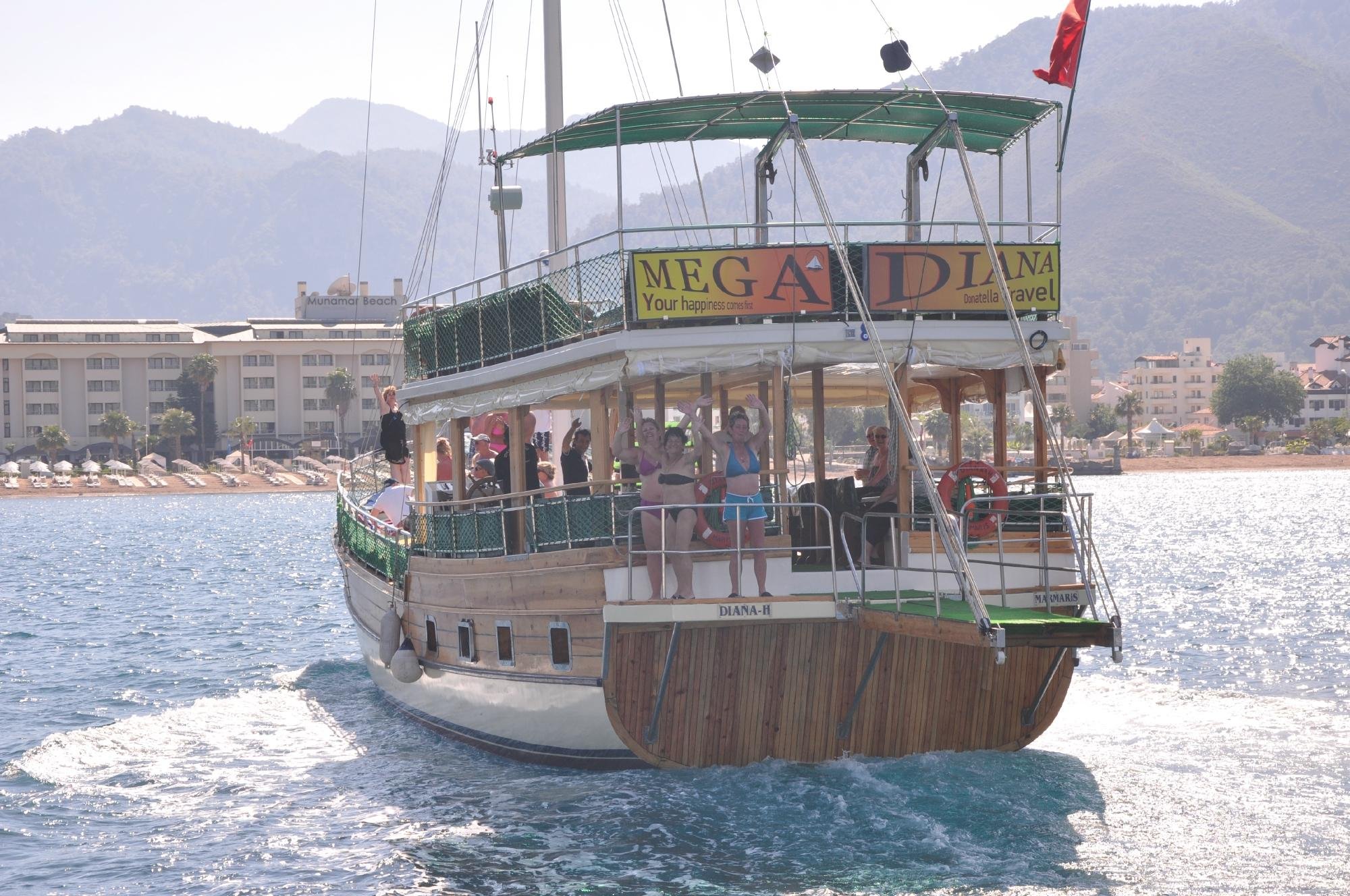 diana boat trip marmaris