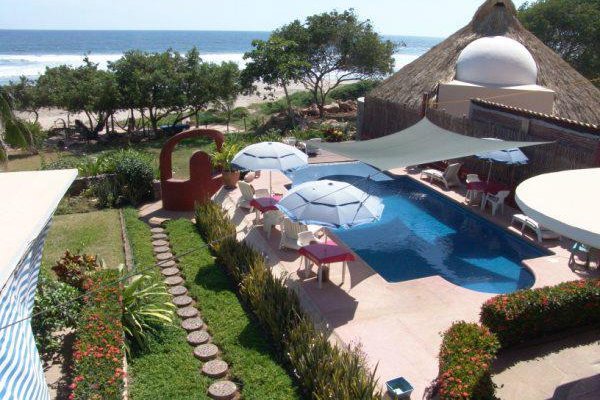 Another view of our villa and pool area.