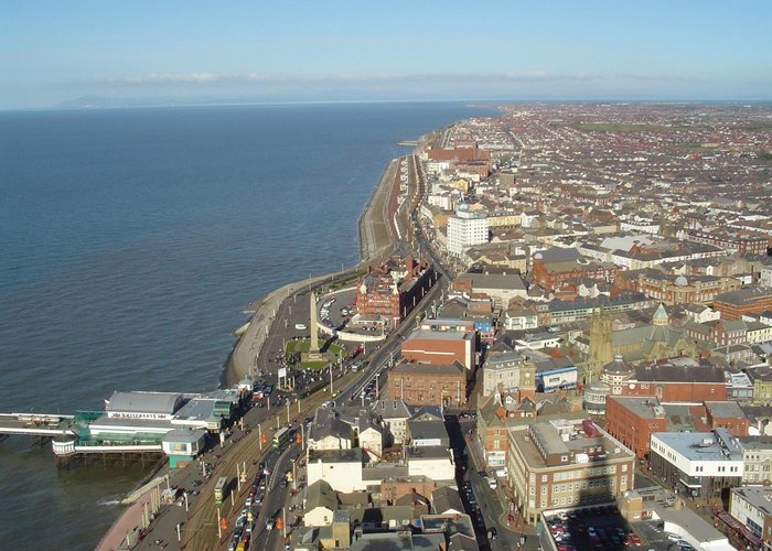 View looking north