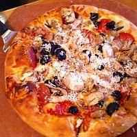 this big pizza came with unlimited SALAD!