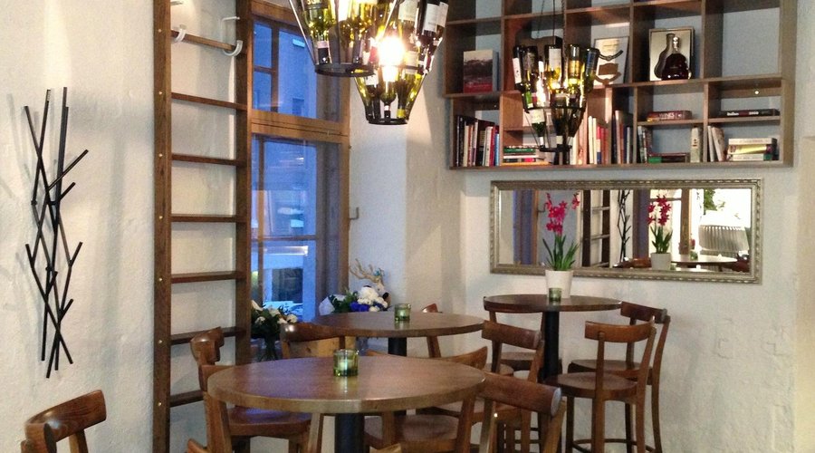 Lounge area of wine cellar/ wine bar