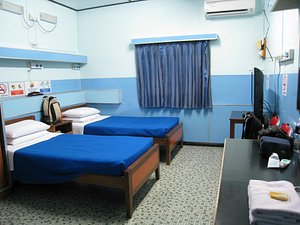 May Fair Hotel in Sandakan, image may contain: Hospital, Building, Bed, Hostel