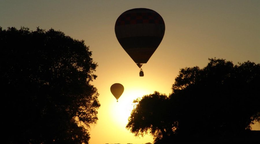 Passeios de balão de ar quente