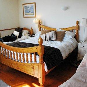 Our big king sized bed.