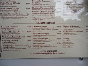 Menú