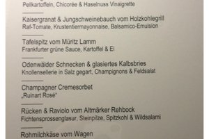 Speisekarte