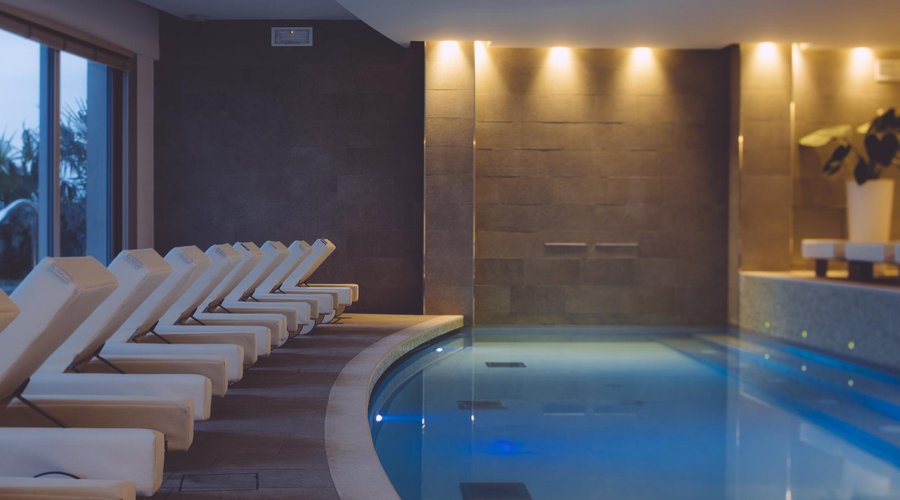 indoor pool with salt water
