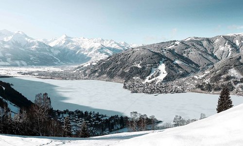 View at Zell am See-Kaprun in winter
