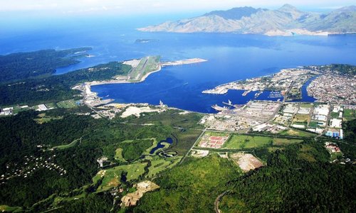 Aerial Shot of Subic Bay Freeport Zone