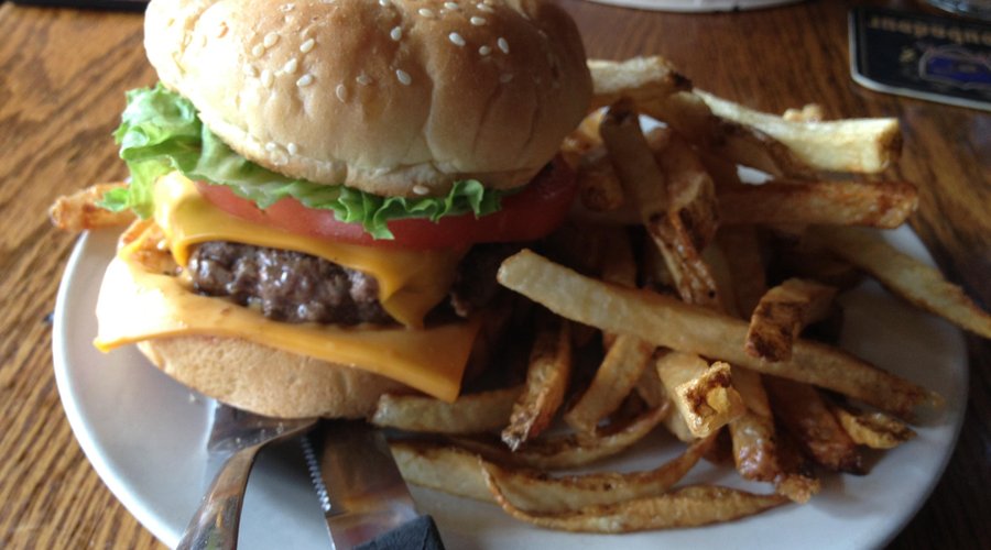 Burgers and fry