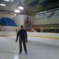 Inside ice rink