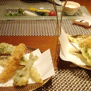 夕食、揚げ物