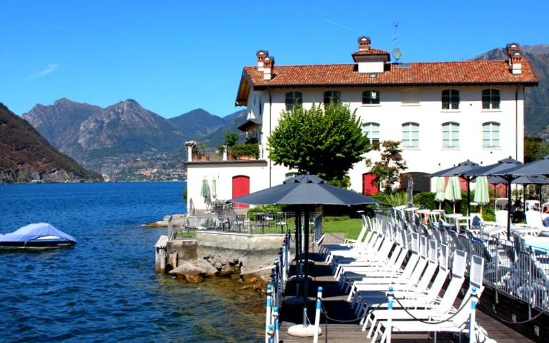 Our pool deck, over the lake..