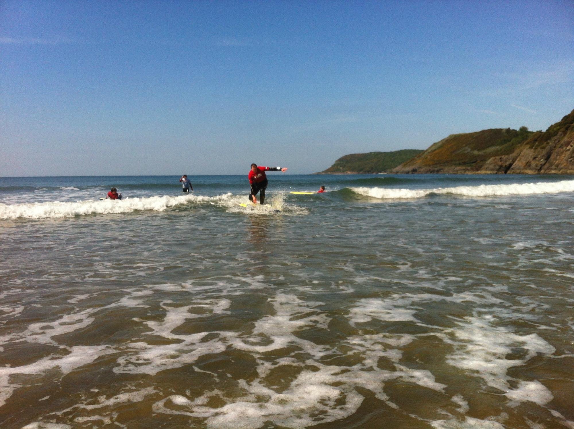 learn to surf gower