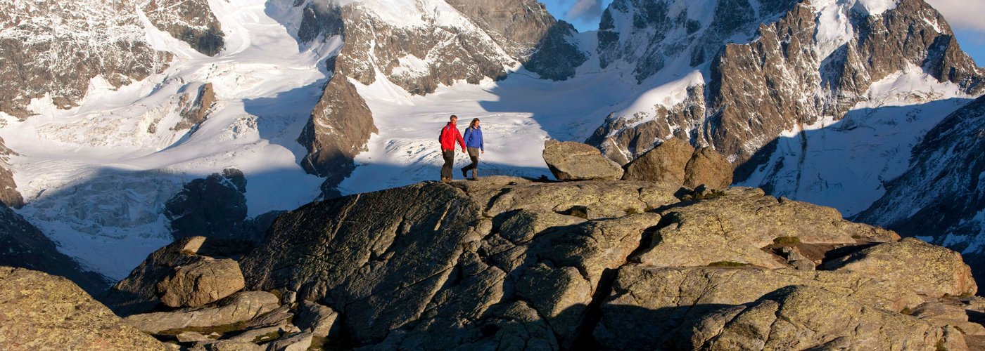 Hiking on Fuorcla Surlej, Engadin St. Moritz